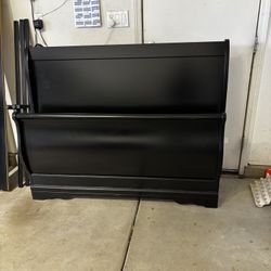Sleigh Style Bed Frame And Mattress
