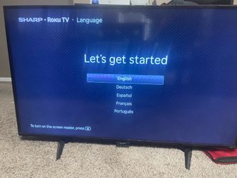 50" Sharp Roku TV With Remote