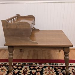 Refinished Two Tier Mersman End Table 
