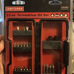 Vtg Craftsman 22-pc Screwdriver Bit Set