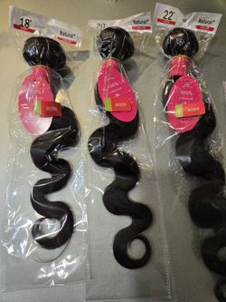Human Hair Bundles 18,20,22
