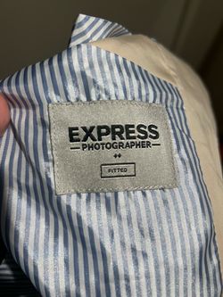 Express Photographer Fitted Dress Shirt