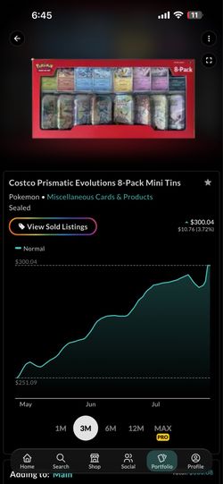 Pokemon- Costco prismatic mini tins
