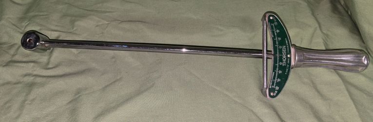 Vintage Thorsen 1/2" Drive Torque Wrench made in USA tools