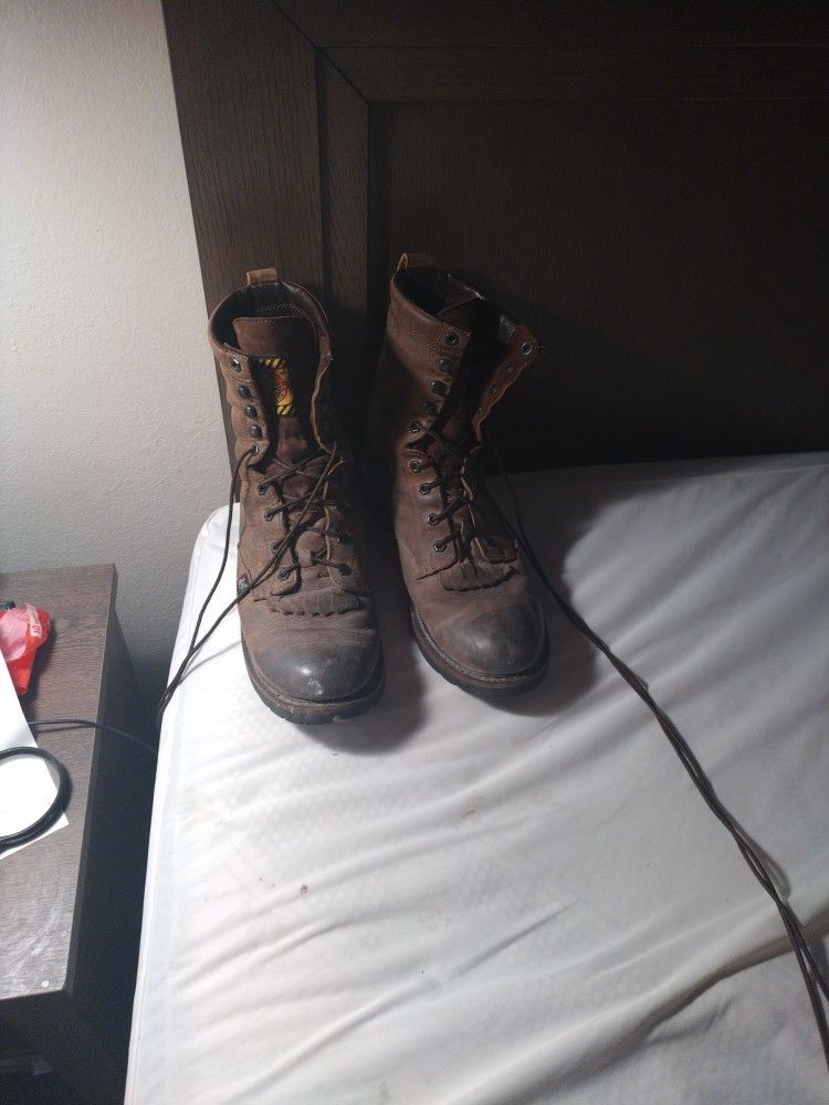 Justin Original Work Boots.Leather Waterproof Size 12EE