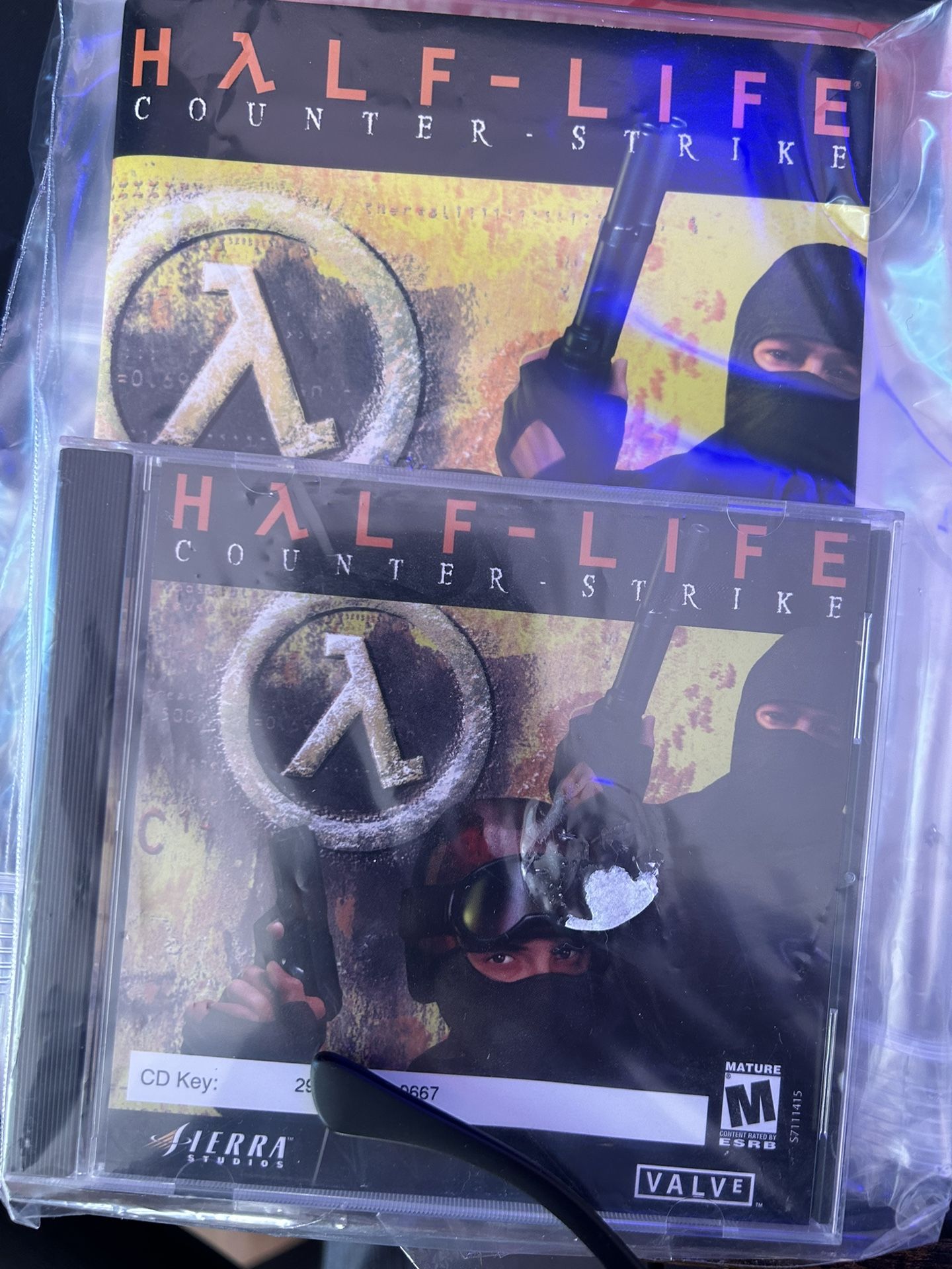HALF LIFE COUNTER STRIKE BIG BOX PC GAME VALVE 2000 COMPLETE