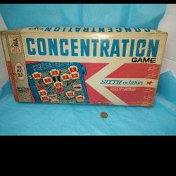 Milton Bradley Concentration 1962 Game,