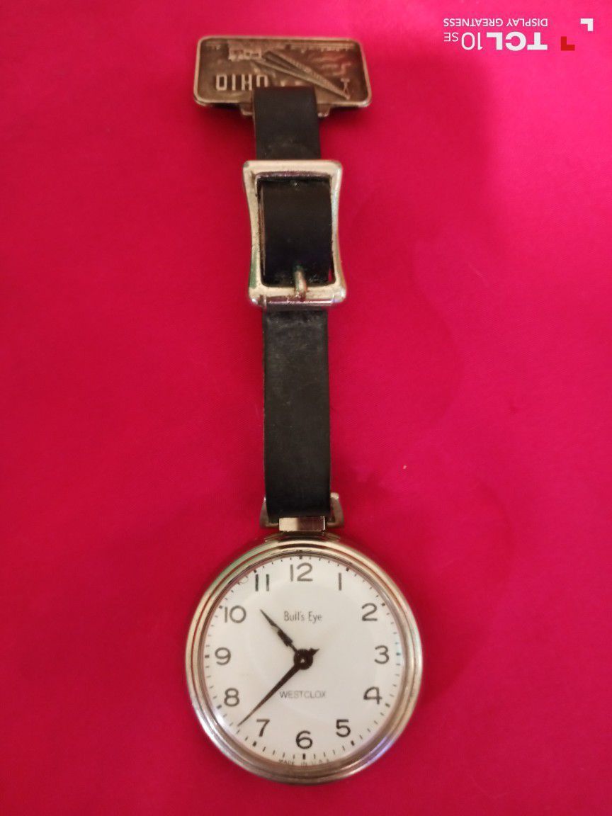 Vintage Westclox Bullseye Pocket Watch