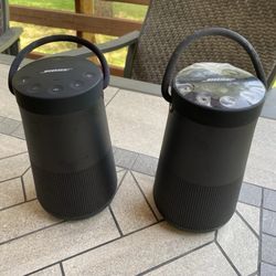 2  LIKE New Bose SoundLink Revolve (Series II) Portable Bluetooth Speaker – Wireless Water-Resistant Speaker with 360° Sound, Black