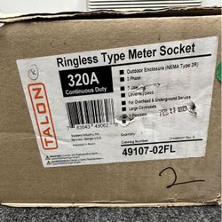 320 amp Continuous Duty three phase ringless meter can