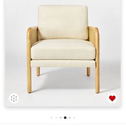 Cane Accent Chair Cream (KD) - Threshold™ designed with Studio McGee