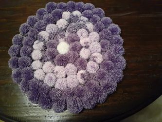 Pom pom doormat