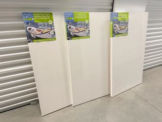3 large brand new stretched canvas