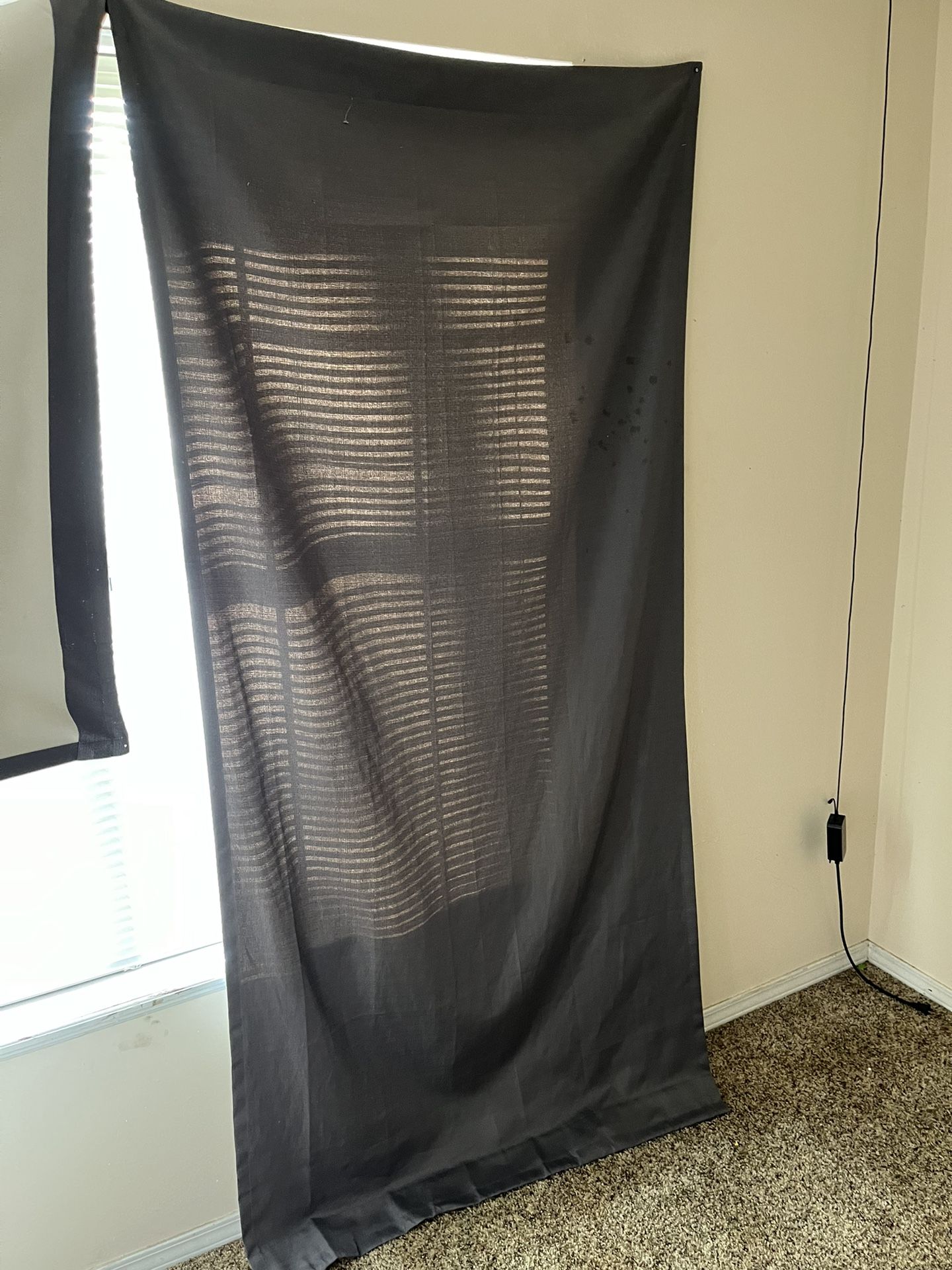 2 Black out Curtains Long in length