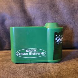 2003 X-Acto Crayon Sharpener Green Cordless Battery Operated