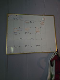 U Brands Monthly Dry Erase Calendar Board