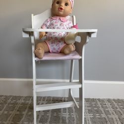 Wooden high Hair And Doll