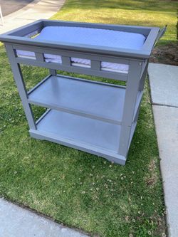 Grey Changing Table