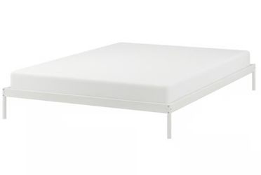 IKEA queen bed frame white