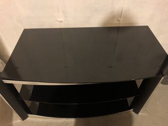 Tv stand/ 3 tier glass shelf