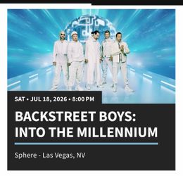 Backstreet Boys floor seats at The Sphere