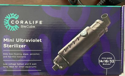 Coralife BioCube Mini UltraViolet Sterilizer for Aquarium .