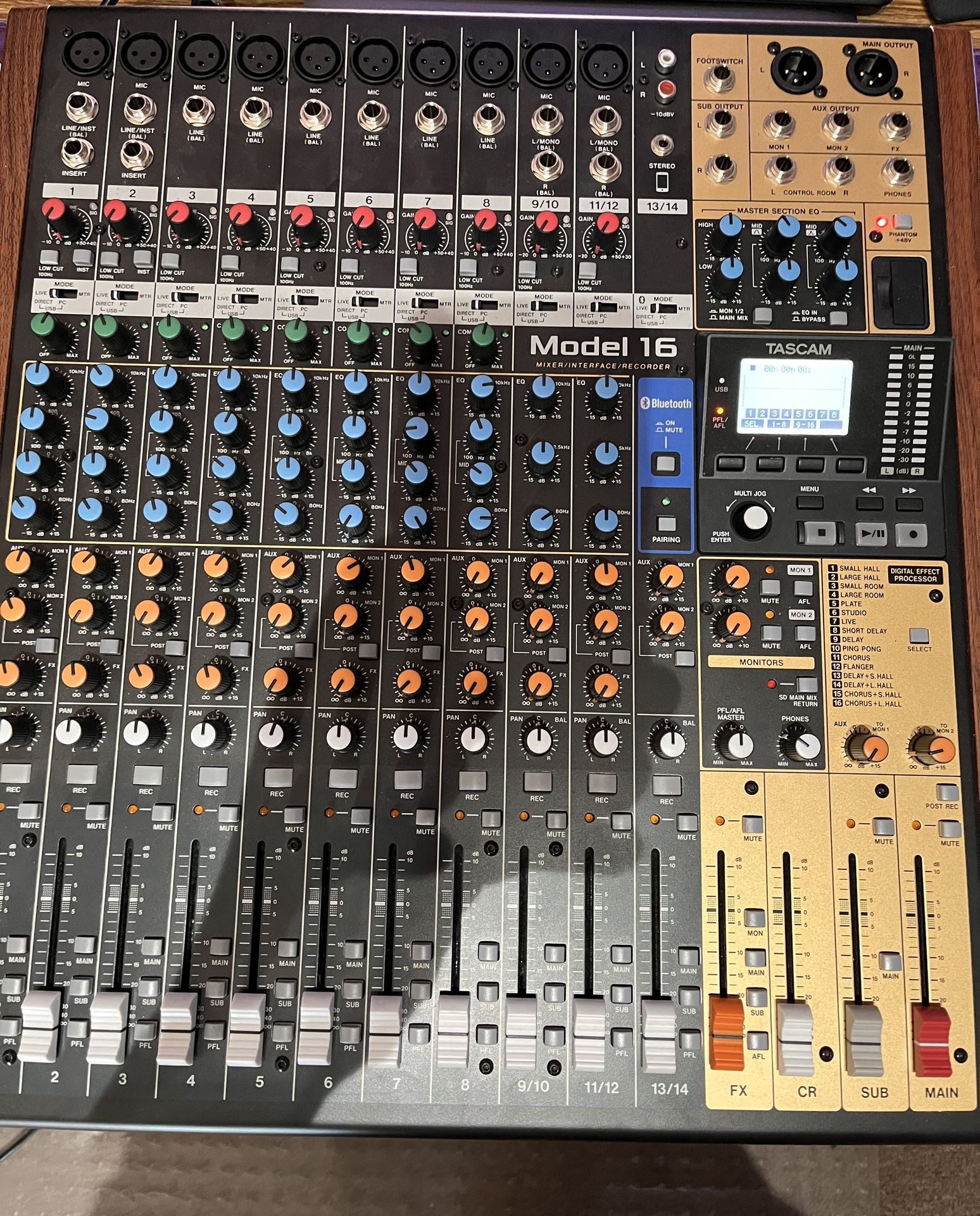Tascam Model 16 Interface /Mixer /Recorder