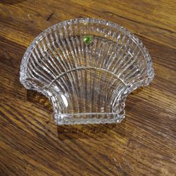 WATERFORD CRYSTAL SHELL CANDY DISH 
