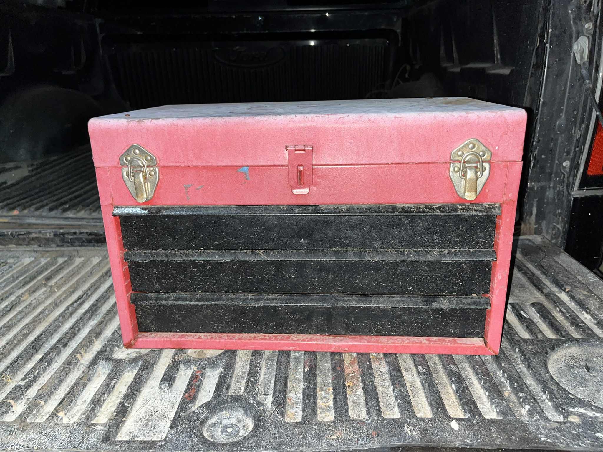 Small Metal Travel Toolbox