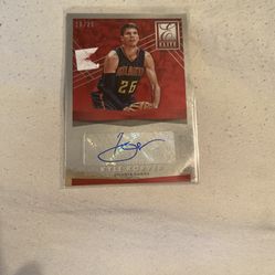 2015-16 Panini Donruss Elite Signatures RED /25 Kyle Korver #ES-KK Auto