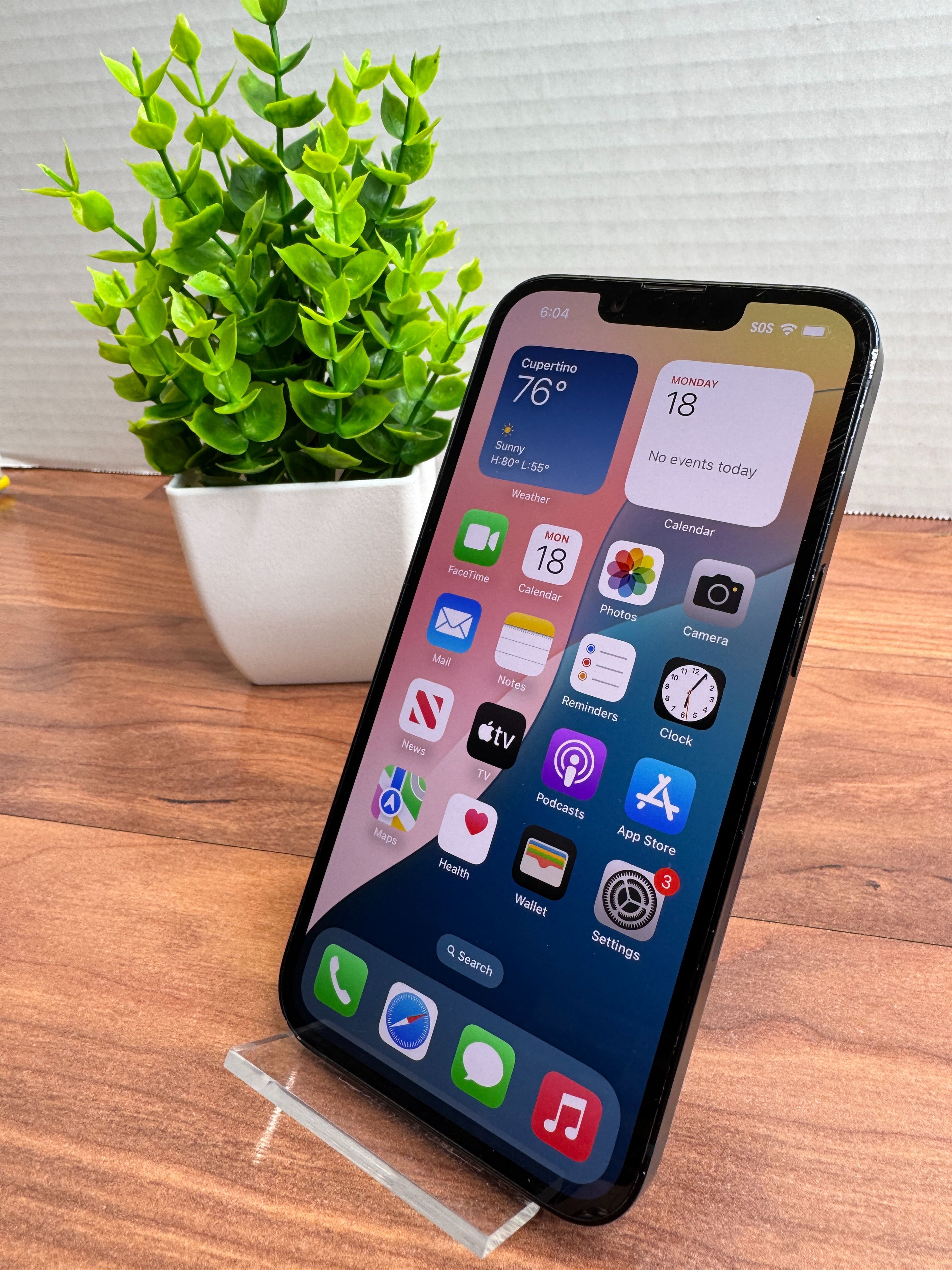 iPhone 14, 128GB, Midnight Black, A2649, T-Mobile, $49 Down Payment
