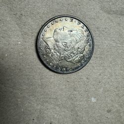 1887 Morgan Silver, one dollar coin