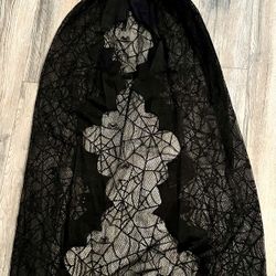 Claires Gothic Cloak  Webs New 