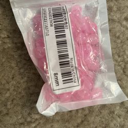 Jewlery Making Pink 8mm  Beads Project Art 