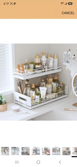 NEW Professional Rails,2-Tier Dual Pull Out Cabinet Storages
