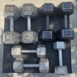 Sets of Full Steel Dumbells 