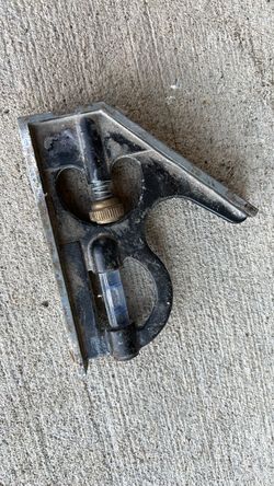 Vintage Metal Try Square with Level