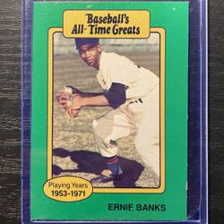 Baseball’s All-Time Greats Ernie Banks Baseball Card