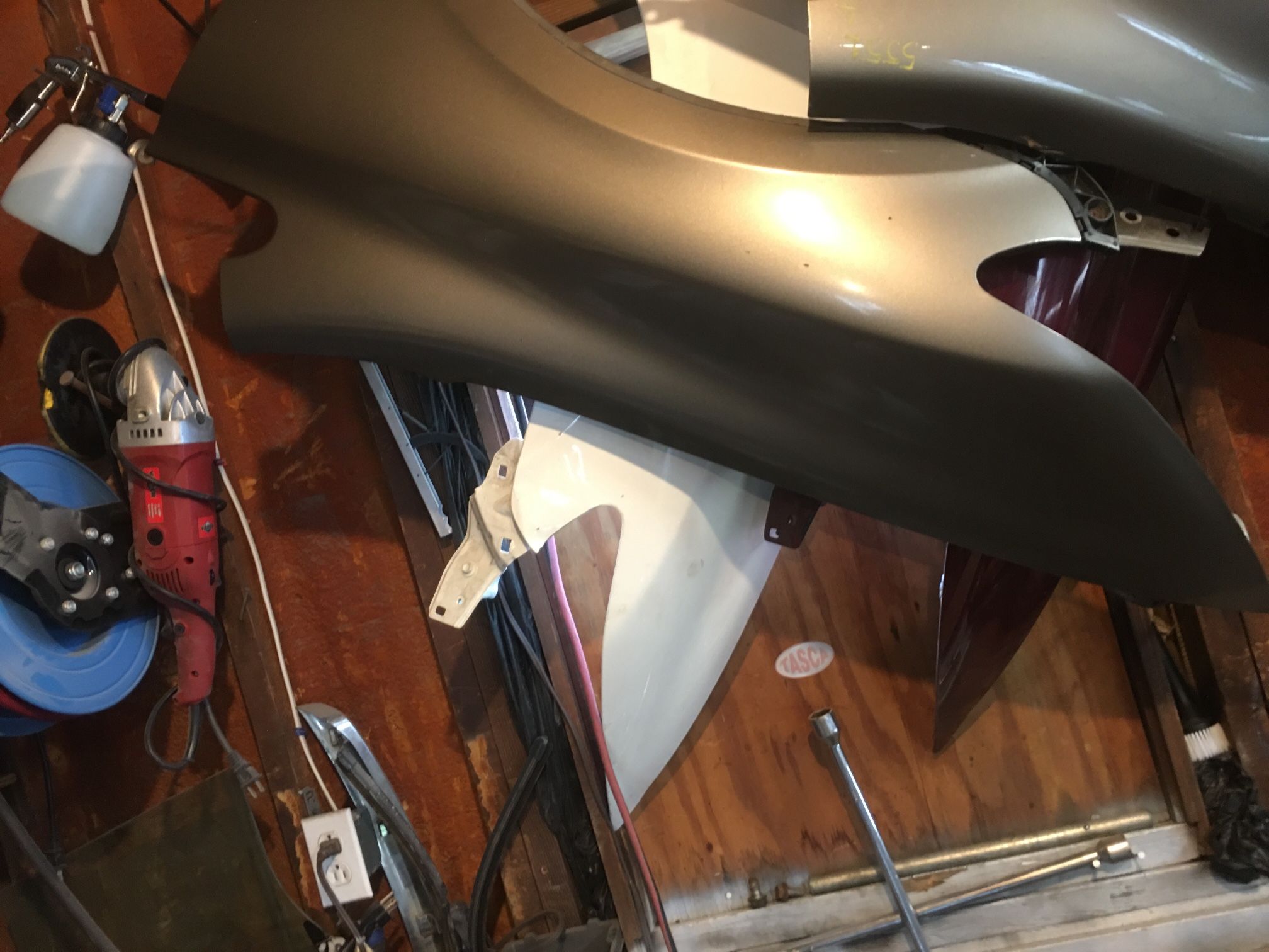 2008 Honda Civic Fender Drive Side Gray Color 