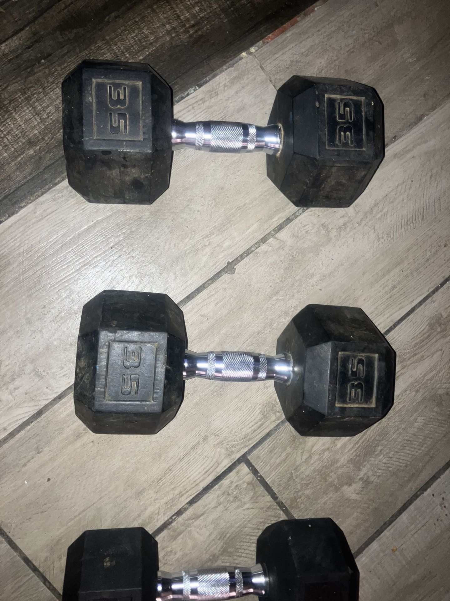 Rubber Coated Dumbbells 