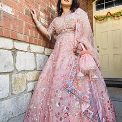 Handwork Embroidery Lehenga Set