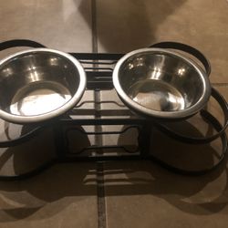 Dog Bowl Set. For S/M Dog