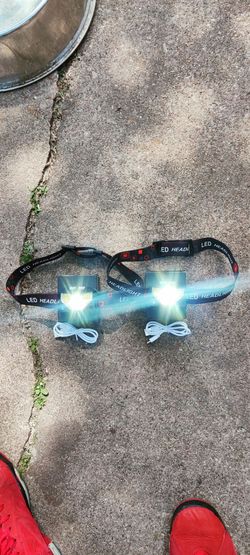 1100 lumen rechargeable headlight comes with charger cord fully charged already $15 for one two of them $25