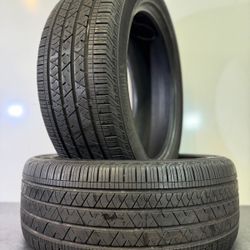 V598  245 50 20 102V  Continental CrossContact LX Sport  2 Used Tires 80% Life 