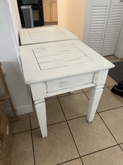 Two Wood Tables