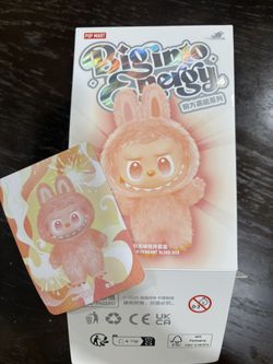 Big Into Energy Labubu Orange Happiness