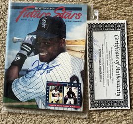 1991 FRANK THOMAS Autographed 'Future Stars' magazine w/COA