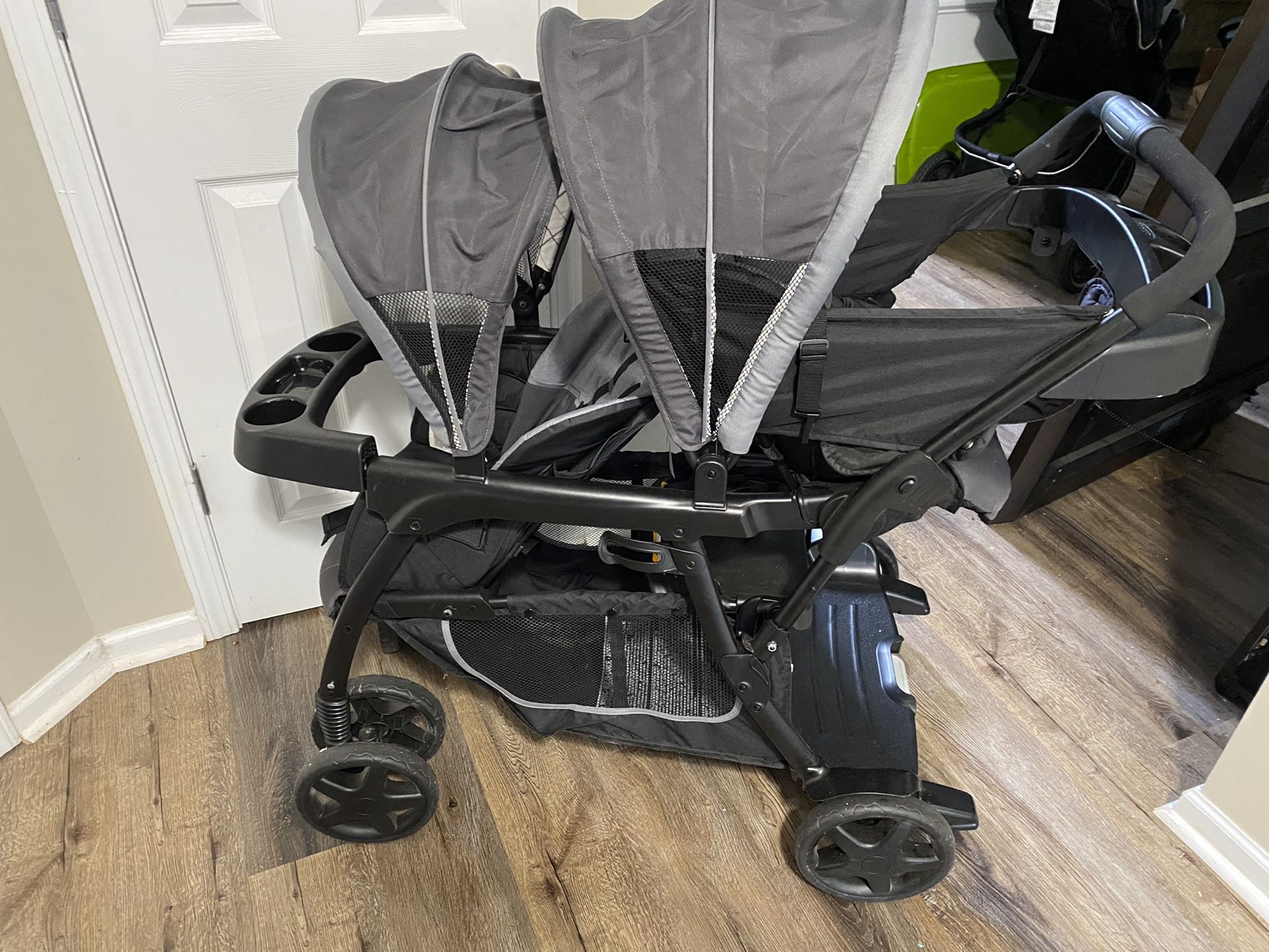 Double Stroller  - Adjusts With Age 