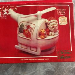 Ceramic Christmas Helicopter 