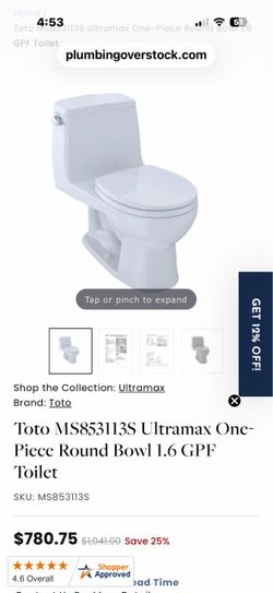 Toto Ultramax One-Piece Round Bowl Toilet